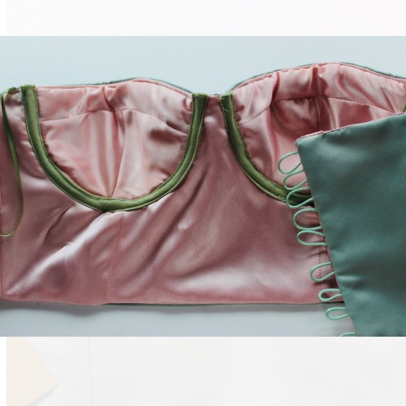 Handmade cropped cupped corset medium - Picture 3 of 6